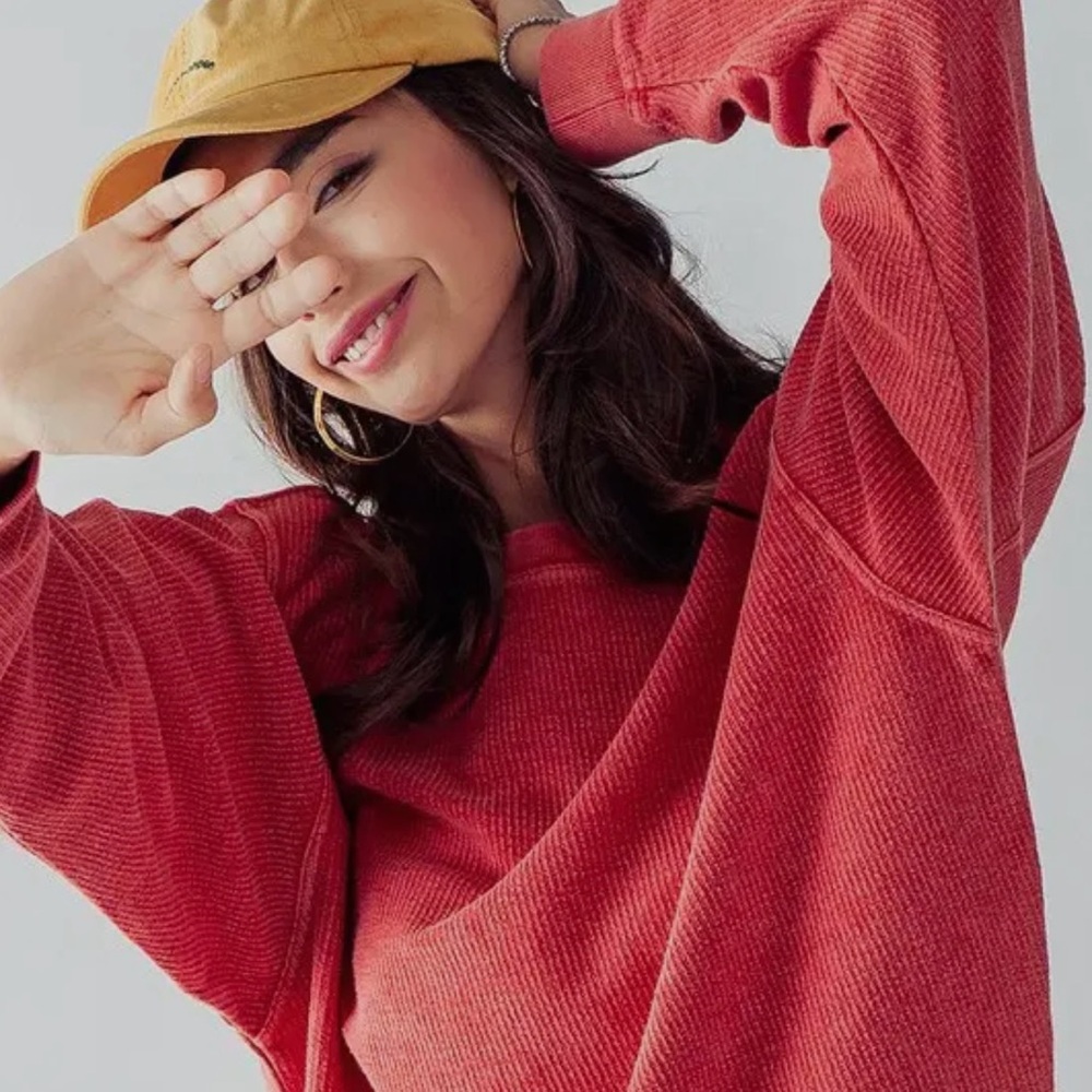 Oversized Vintaged Wash Sweater